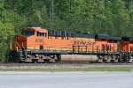 BNSF 6563 leads a quartet of units 